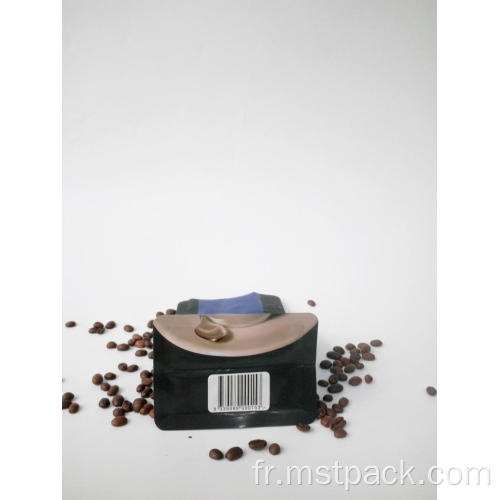 Pouche de boîte à grains de café en plastique à glissière